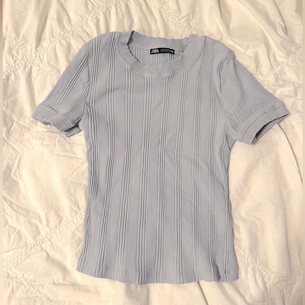 Zara Ribbed Tee